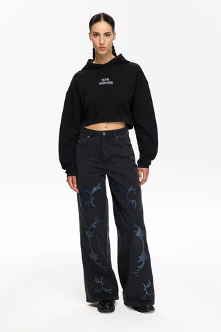 CROP HOODIE 007